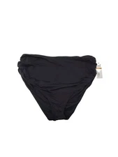 Anne Cole High Waist Swim Bottom Womens 24 W Separates Plus Swimsuit Black 3 Way
