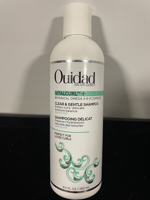 Ouidad VitalCurl+ Clear And Gentle Shampoo 8.5 oz Botanical Omega 3 6 9 Complex