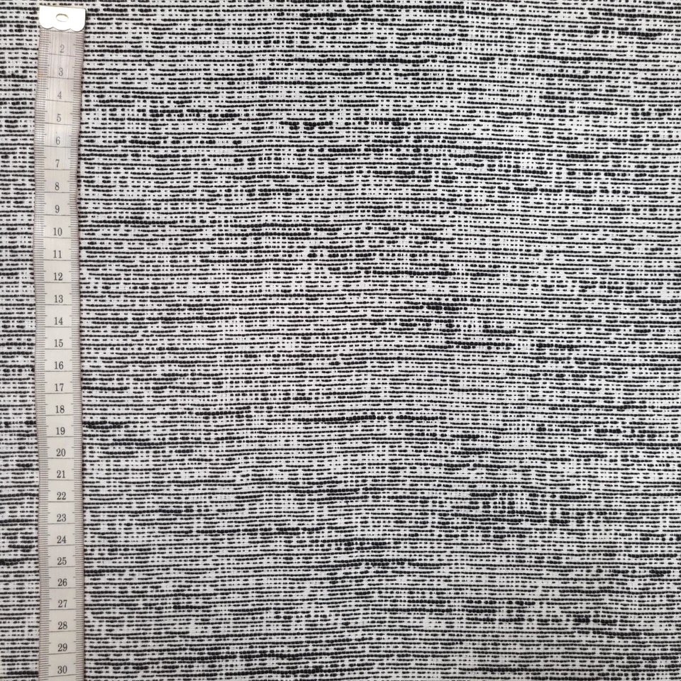 Jacquard Stoff mit geometrischem Muster schwarz, weiß Meterware 0,5 m - Bild 3 von 4