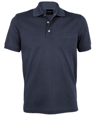 MARVELIS HERREN FUNKTIONS POLOSHIRT QUICK DRY BLAU Gr. M PFLEGELEICHT