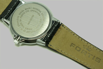 Montre FORTIS Swiss Vintage (années 90) - Cadran Coloré, Quartz, Cuir - Neuf Avec étiquettes