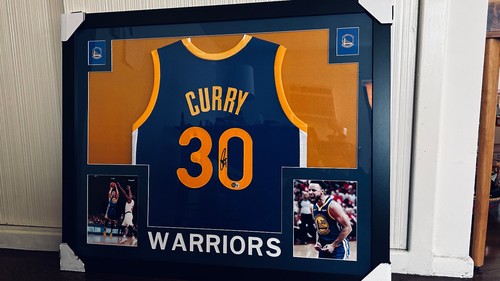 Stephen "Steph" Curry Golden State Warriors Jersey FRAMED AUTOGRAPHED JSA COA