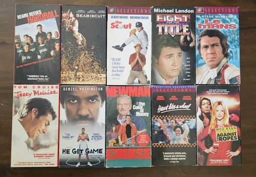 Sports Comedy Drama Movies VHS Lot 10 Films - Got Game Color Money Mcguire Mans