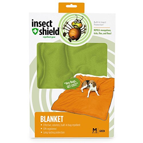 green dog blanket