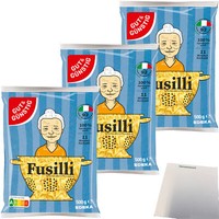 Gut&GüNstig Nudeln Fusilli Pasta Aus Italien 3Er Pack 3X500G Packung Usy Block