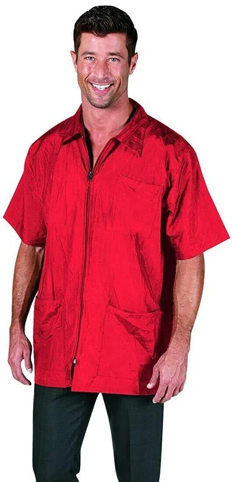 Betty Dain Nylon Barber Jacket 894-RED | Red