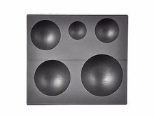 Graphite Glass Marble Sphere Mold 5 IN 1 Lamp Working Glass Blowing Casting Art