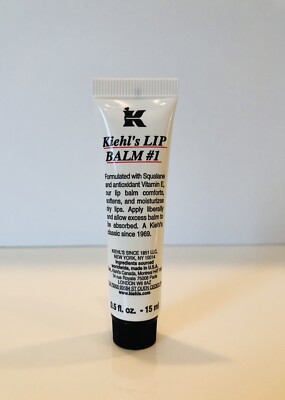 Kiehls Lip Balm #1, FULL Size, 0.5 Oz/15 ml, AUTHENTIC, NEW & SEALED & Fresh