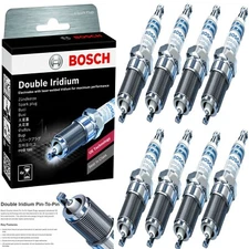 8 Bosch Double Iridium Spark Plugs For 2000-2014 CHEVROLET SUBURBAN 1500 V8-5.3L