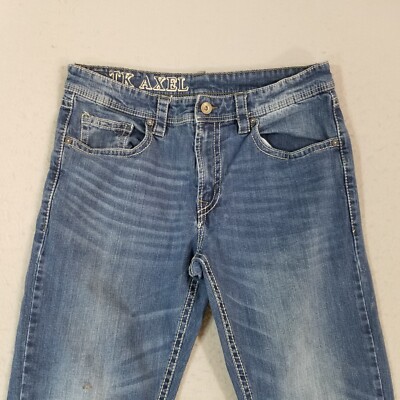 TK Axel jeans men's 34x30 regular fit straight blue stretch denim