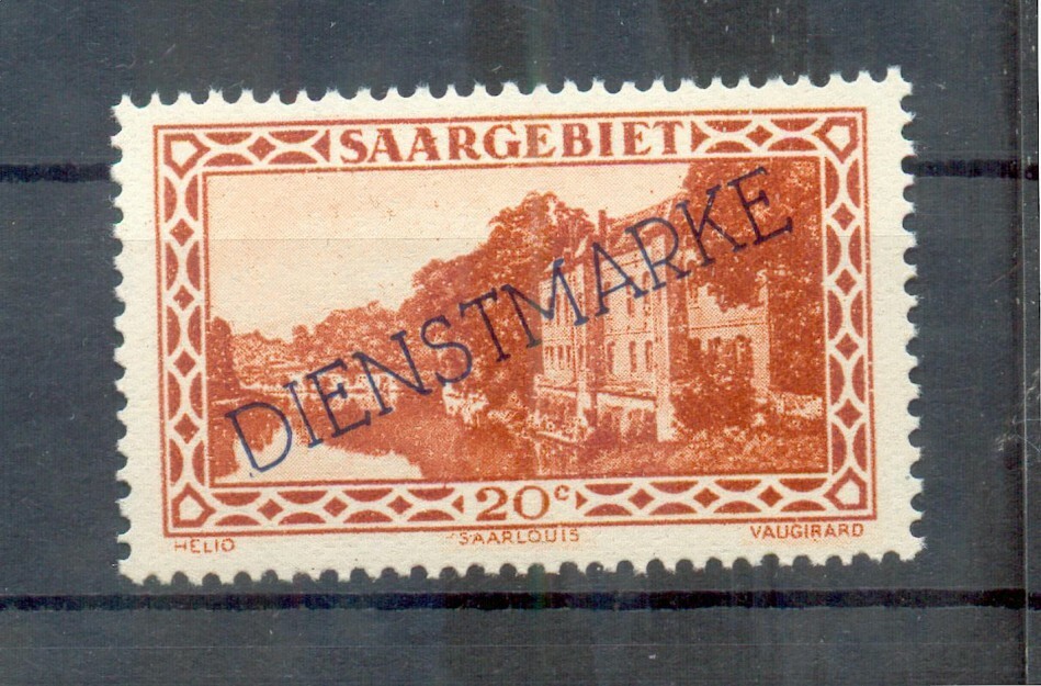 Saar Dienst 24XIII Abart** MNH Postfrisch (72397