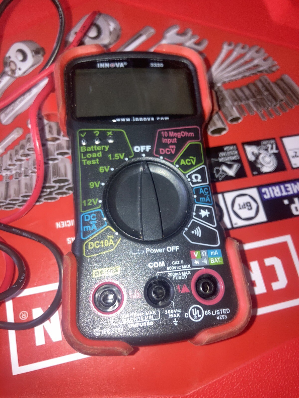 INNOVA (3320) Digital Multimeter Red & Black eBay