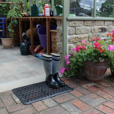 Rutschfeste Gummikatürmatte strapazierfähig Anti-Ermüdung Outdoor Matte Wabe 40x70cm