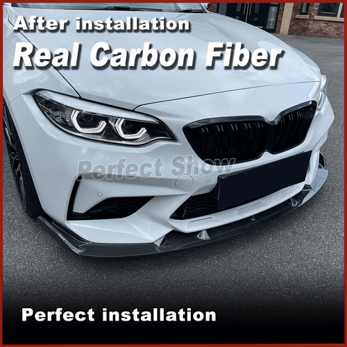 For BMW F87 M2 Competition 2018-2020 REAL Carbon Fiber Front Bumper Lip Spoiler - Picture 4 of 14
