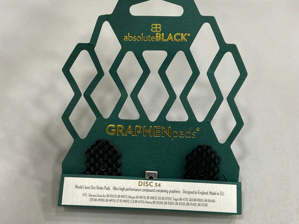 AbsoluteBlack GraphenPads Disc Brake Pads (Disc 34) For Shimano Road
