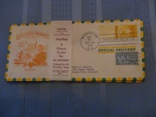 US # 969 Gold Star Moms 3 C Set Of 5 Pent Arts Cachet Spec Del FDC W/Label  #10 