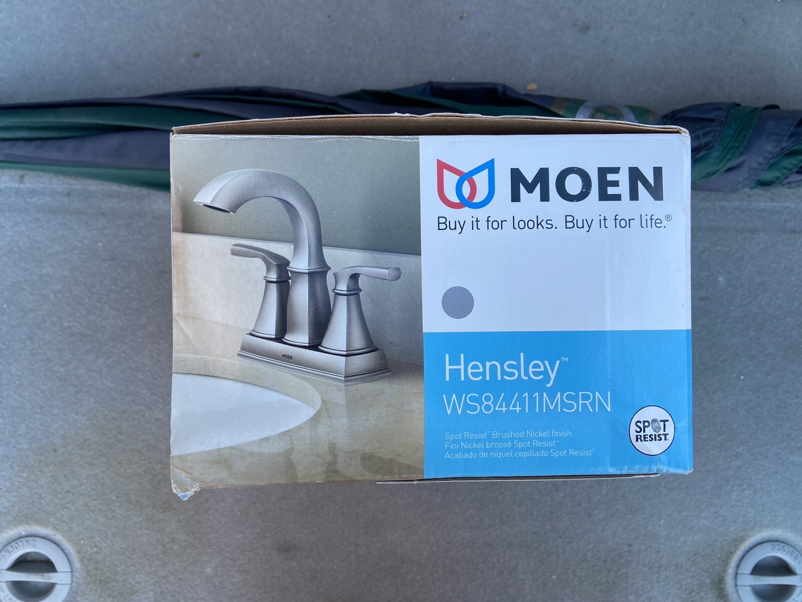 Moen WS84411MSRN Hensley 2Handle Centerset Bathroom Faucet in Brushed