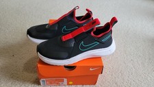 Nike Flex Plus Grade School Boys Athletic Slip On Shoes Black/Siren Red Size 6