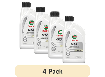 #ad 3 PACK🔥 Castrol GTX 5W 20 Synthetic Blend Motor Oil 1 Quarts $21.50