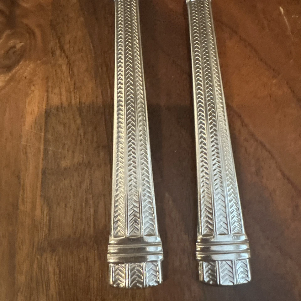 LOTE DE (2) HORQUILLAS DE CENA Ralph Lauren Wainwright espiga de acero inoxidable Foto 3 de 3