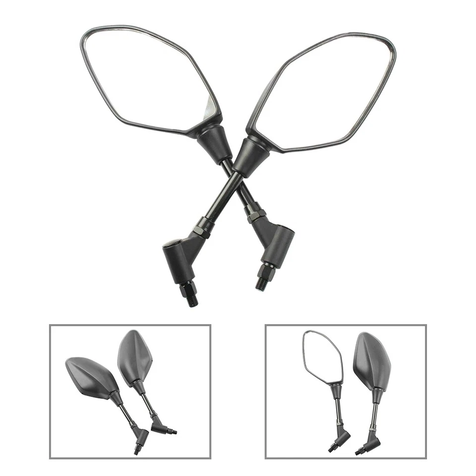 1pair Durable Rearview Mirror set Left&Right Fits For YAMAHA FZ07 FZ-07 14-17 - Image 3 of 4