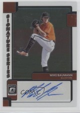 2022 Panini Donruss Optic Signature Series Mike Baumann #SIGS-MI Auto 0p1q