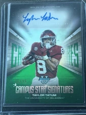 2025 Bowman Chrome U Taylor Tatum Campus Star Signatures  /99 #CSS-TT OU Auto