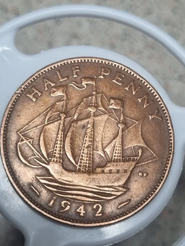 1942 George VI Half Penny — photo from the most recent tracked eBay sale