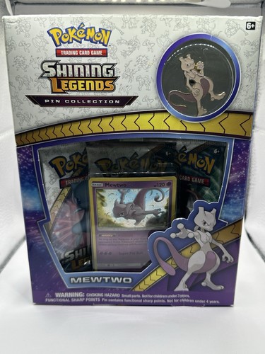 Pokemon Shining Legends Mewtwo Pin Collection Box Sealed - Read Description