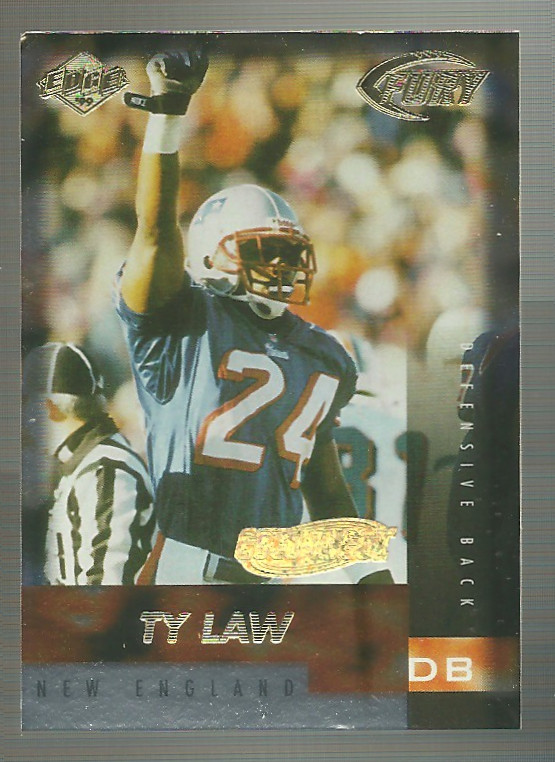 1999 Collector's Edge Fury - Ty Law #83 Gold Ingot