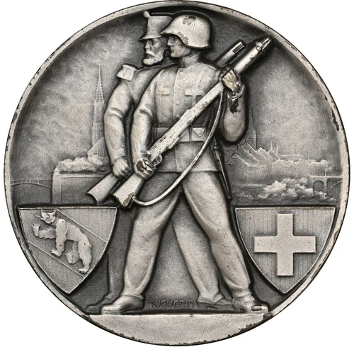 Switzerland - 1935 "Bern Shooting Festival" Silver Medal - NGC MS65 - STUNNING