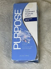 1 x Purpose Dual Treatment Moisturizer Lotion SPF 10 Fragrance Free Discontinued