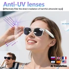 AI Translation Smart Glasses for Men and Women,Bluetooth Glass with Translator