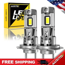 2pcs LED Auxito Upgraded H7 6500K Cool Lights Ultra Brighter LED White Bulb