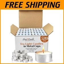 Bulk Tea Lights for Romantic Dinner, Wedding - 520 Pack