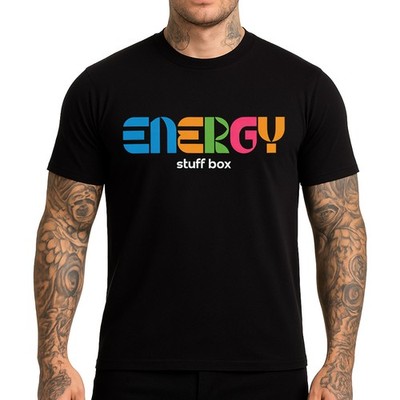 Stuff Box Pure Energy Herren Shirt schwarz Größe S 5XL kurzarm TShirt Rundhals