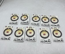 Lokai NFL Cincinnati Bengals Silicone Bracelet Sz L Black/Orange Lot of 10