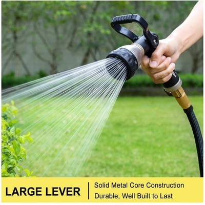 High Pressure Garden Sprayer w/ Lever Control, 8 Patterns