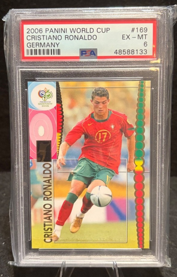 CRISTIANO RONALDO - 2006 Panini FIFA World Cup ROOKIE Germany #169 *PSA 6*