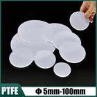 PTFE Scheiben Rund Platte Solide 1/1,5/2/3/4/5/6/8/10mm Scheiben Dia Φ5mm~Φ150mm