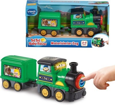 Vtech TUT TUT Baby Flitzer - Motorisierter Zug   Spielzeugzug mit Musik