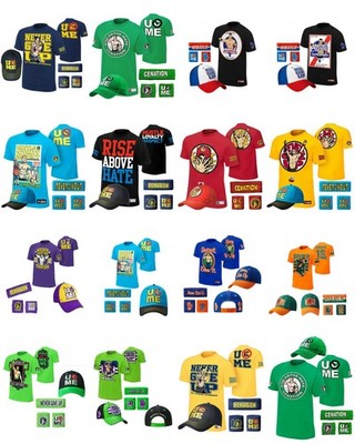 Boys Hat T-shirt Wristbands for John Cena Costume gift jogger mens children run