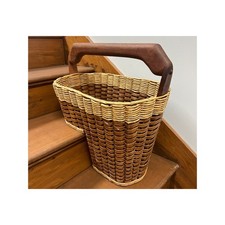 Mixon Family Baskets Handmade Wood Stair Basket Woven Step Storage Handle 2002