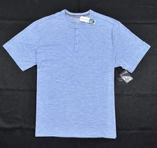 NWT Stitch Fix 01.Algo Performance Polo Shirt Merino Wool Blend Mens XXL Blue