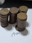 4 Rolls 1944 And 1945 Lincoln Wheat Cent Penny  Coin roll Circulated