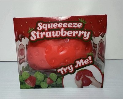 Sunny Days Jumbo Squeezy Strawberry Squishy Toy Stress Relief Sensory Fun