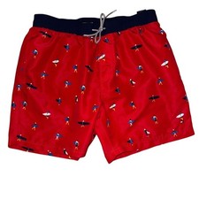 Tommy Hilfiger Mens XL Surfboard Print Swim Shorts Beach Summer resort vacation