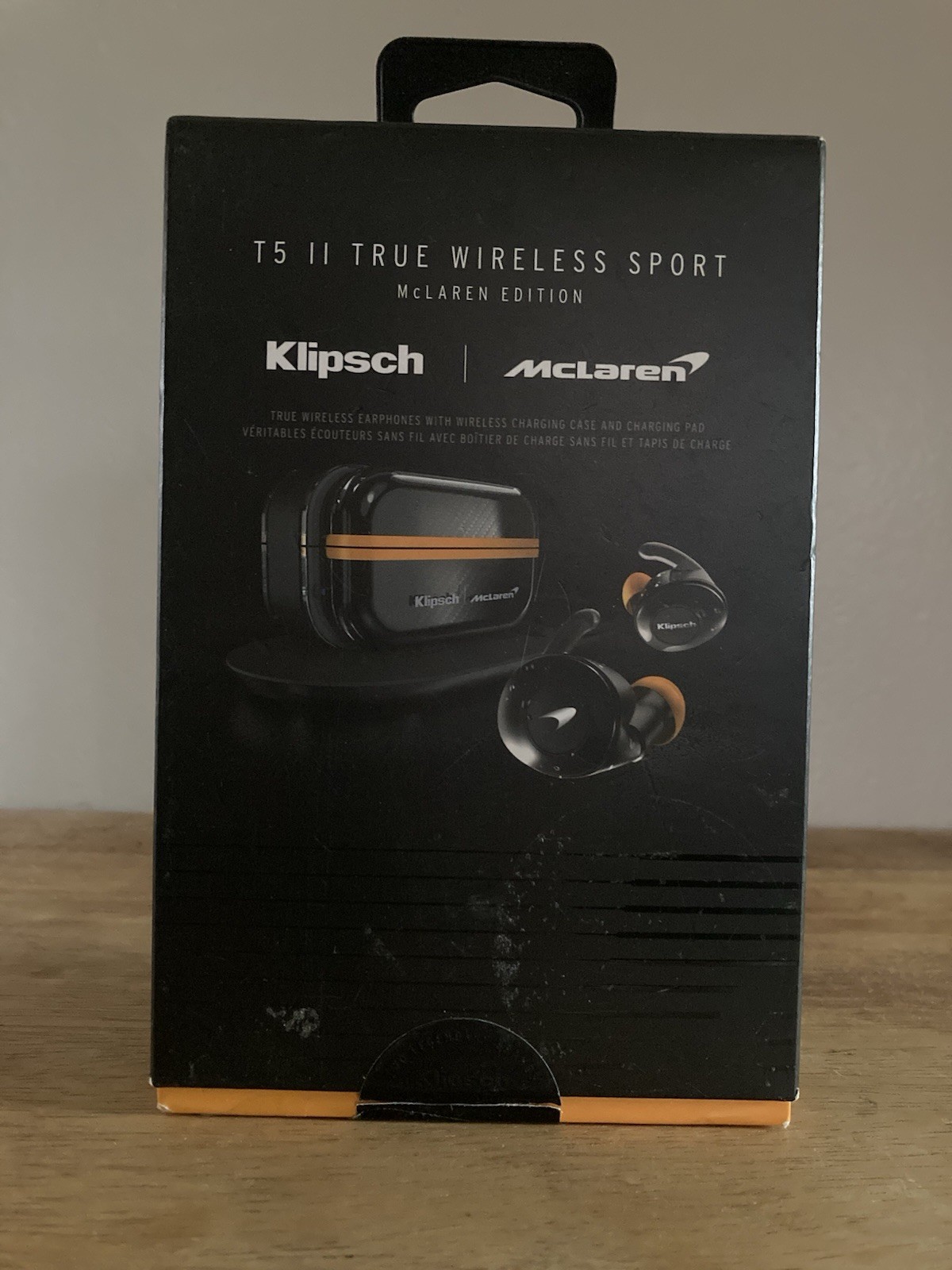 Klipsch T5 II True Wireless Sport McLaren Earbuds Black Oran