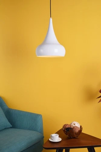 Living District Circa 1 Light Transitional Aluminum Pendant in Black - Picture 1 of 9