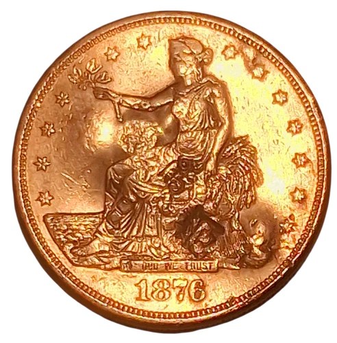 New Listing1876-S Trade Dollar Silver AU Details Cleaned US Coin